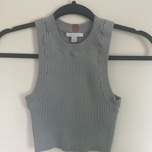 Discontinued Cozy Cotton Silk Ribbed Crop - Picture 2 of 3